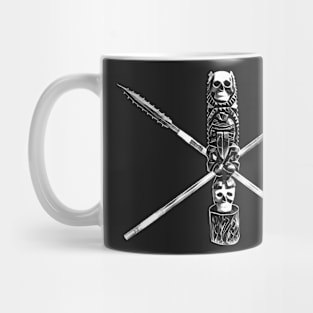 Skull Tiki with Spears Mug